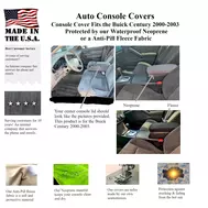 Buy Neoprene Center Console Armrest Cover Fits the Buick Century 2000-2003 