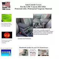 Buy Center Console Armrest Cover fits the GMC Canyon 2023-2024 Neoprene Material