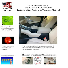 Buy Center Console Armrest Cover fits the Acura RDX 2019-2024- Neoprene Material